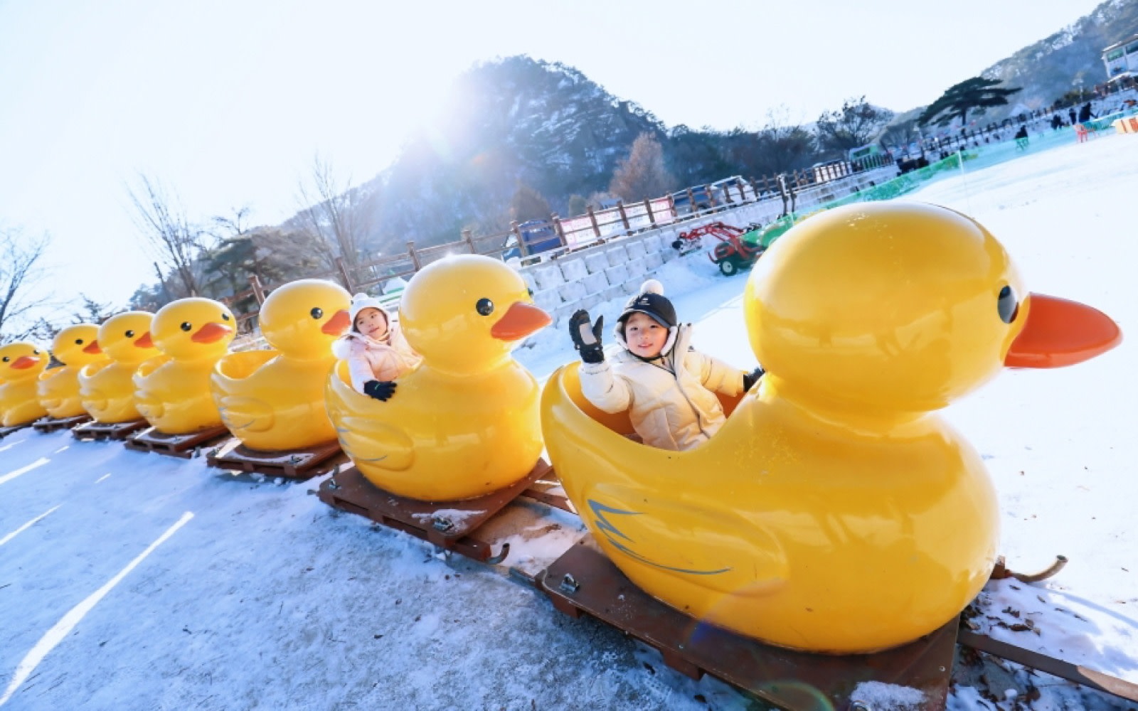 Duck sledding/Strawberry Picking/Ice fishing/Eobi/Herb Island/Nami