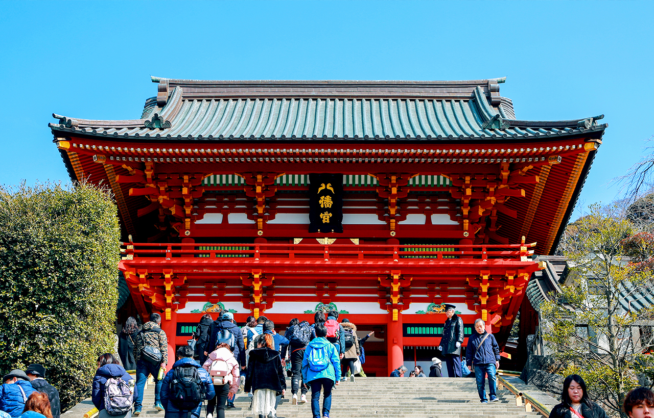 鎌倉大佛&江之電體驗&鎌倉高中&鶴岡八幡宮