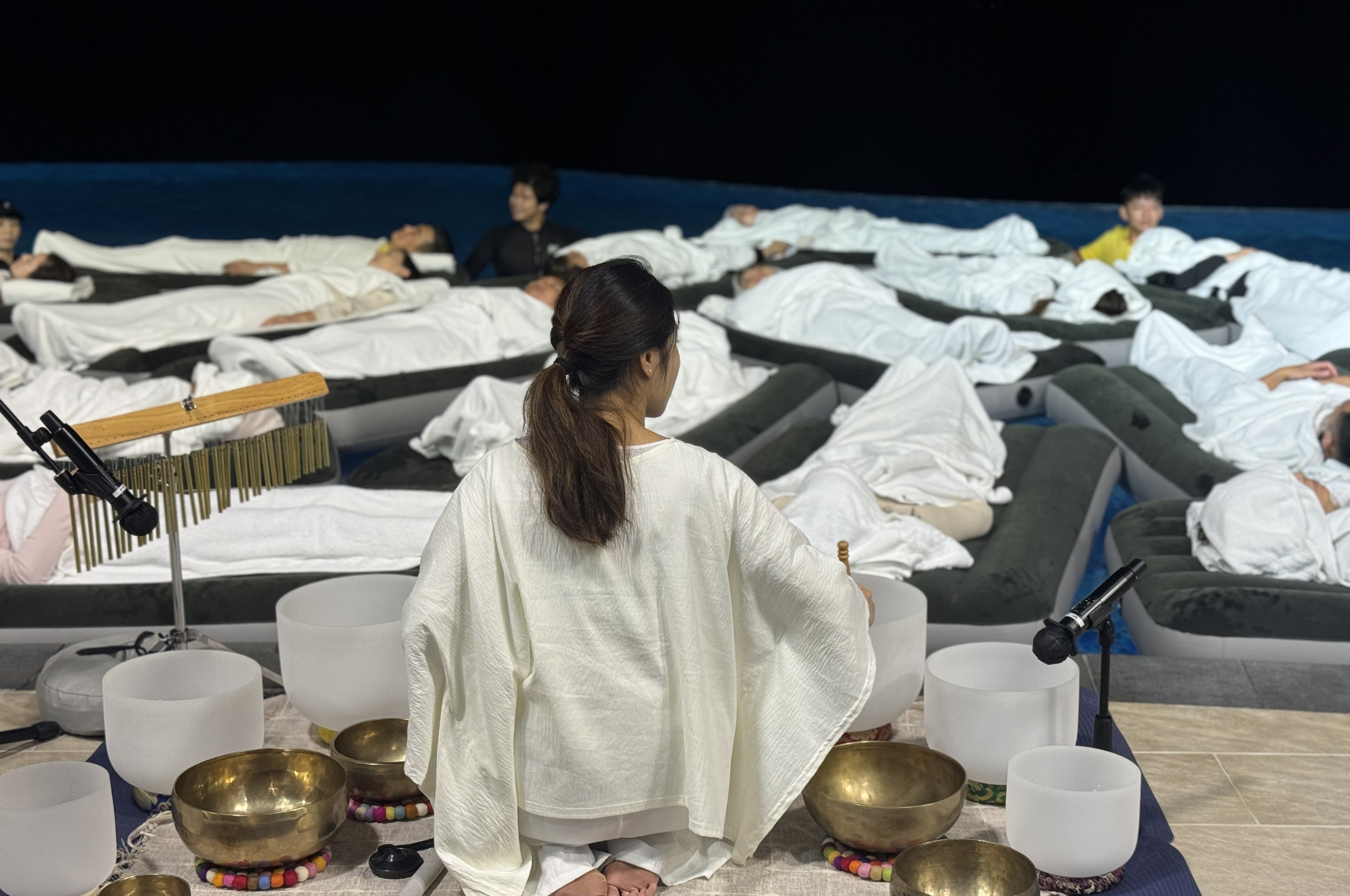 Sense of Touch Floating Sound Bath Experience at The Fullerton Ocean