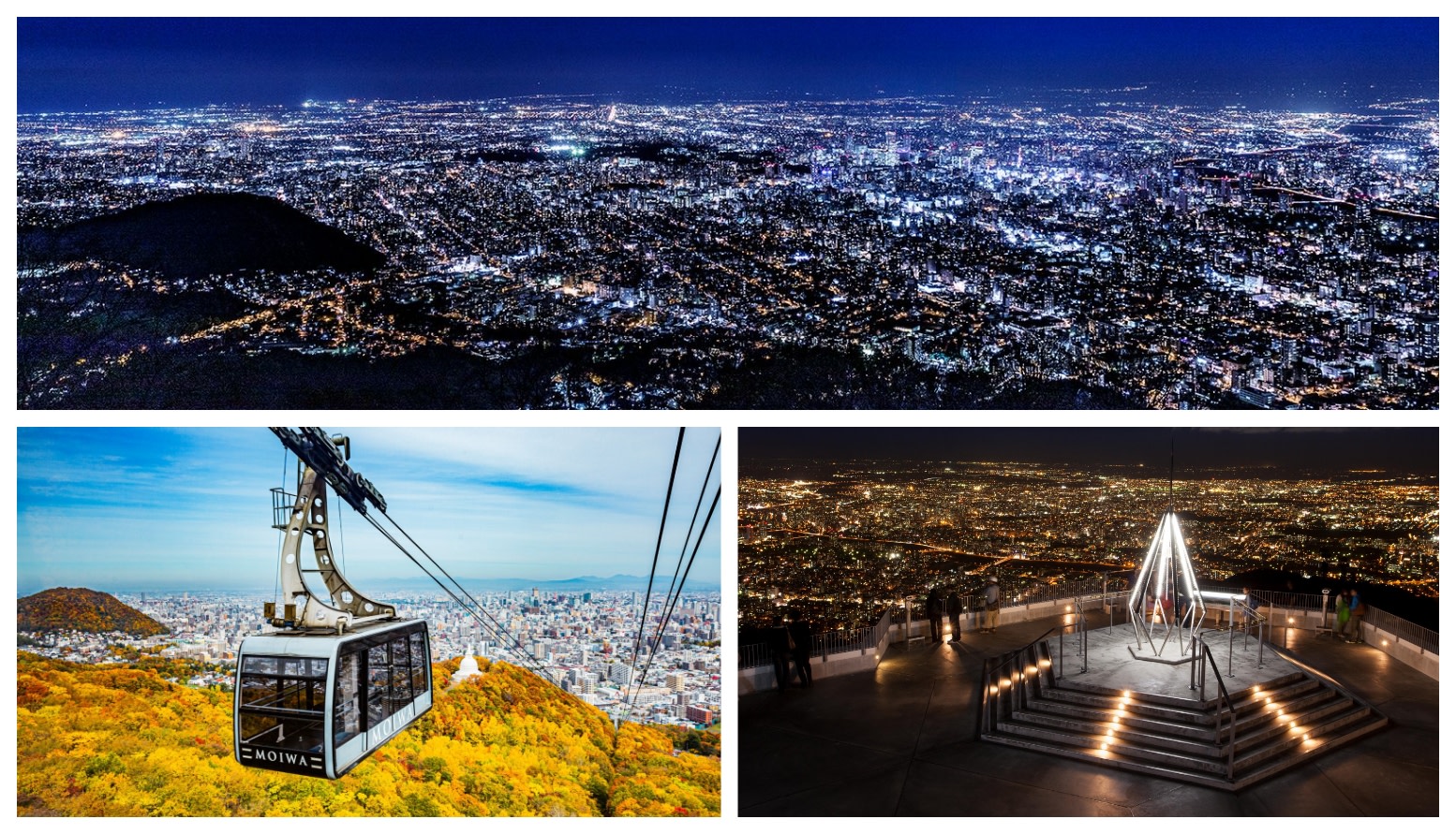 Mt. Moiwa (Night View Observatory) Cable Car Round Trip Ticket