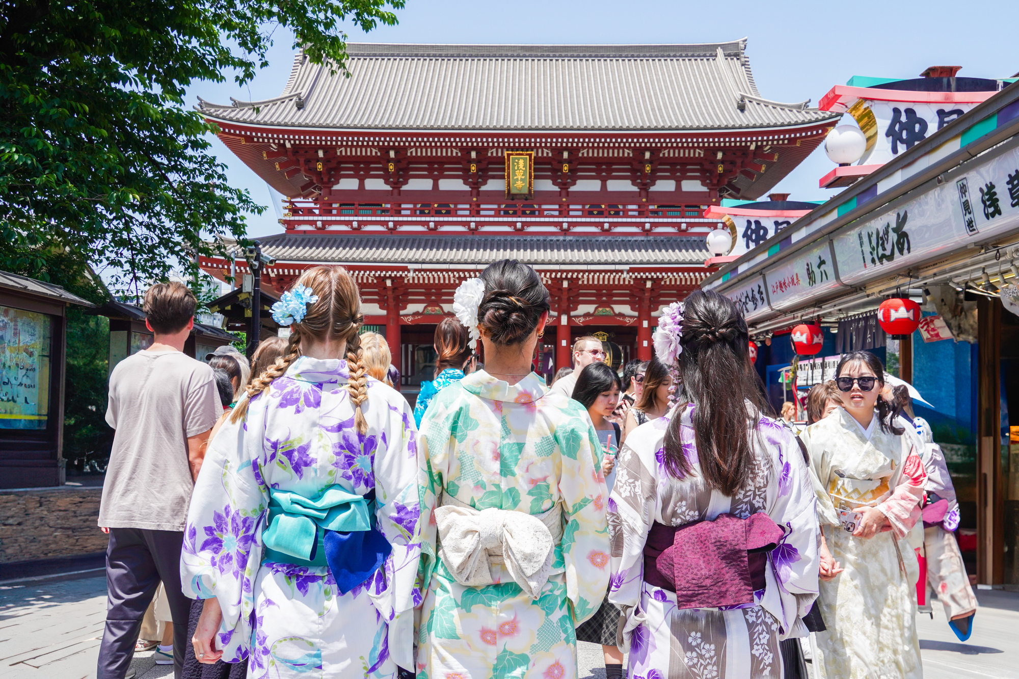 Explore Asakusa Traditions and Food in a Kimono