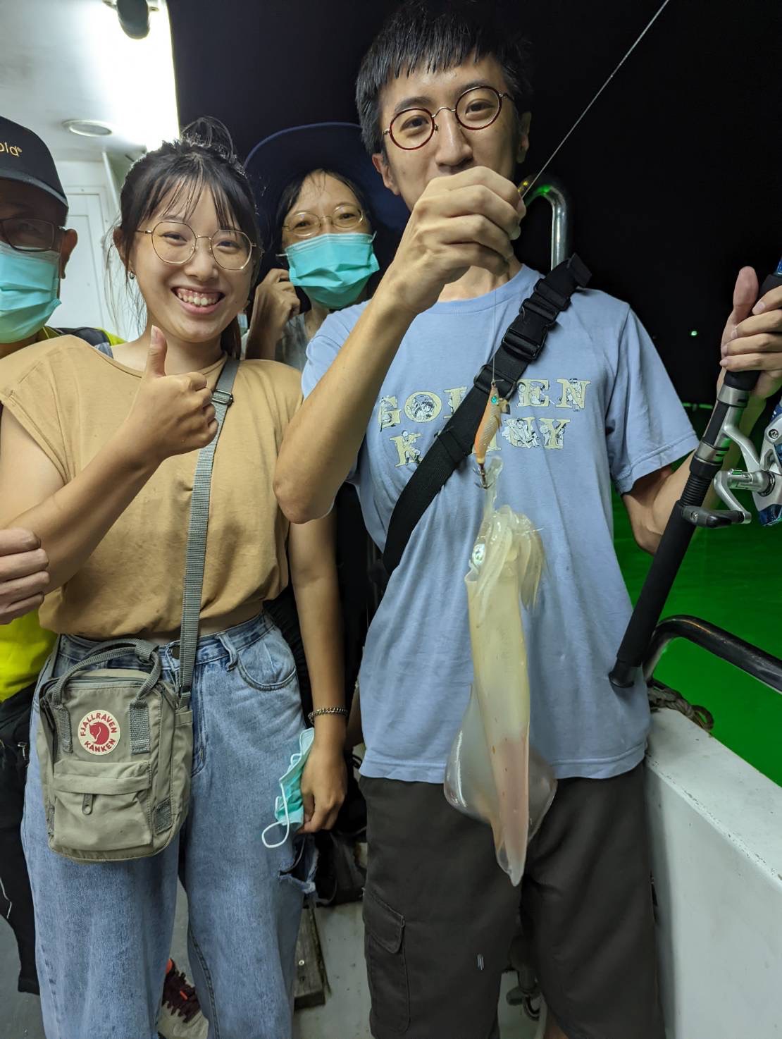 澎湖：夜釣小管體驗・品嚐小管麵線