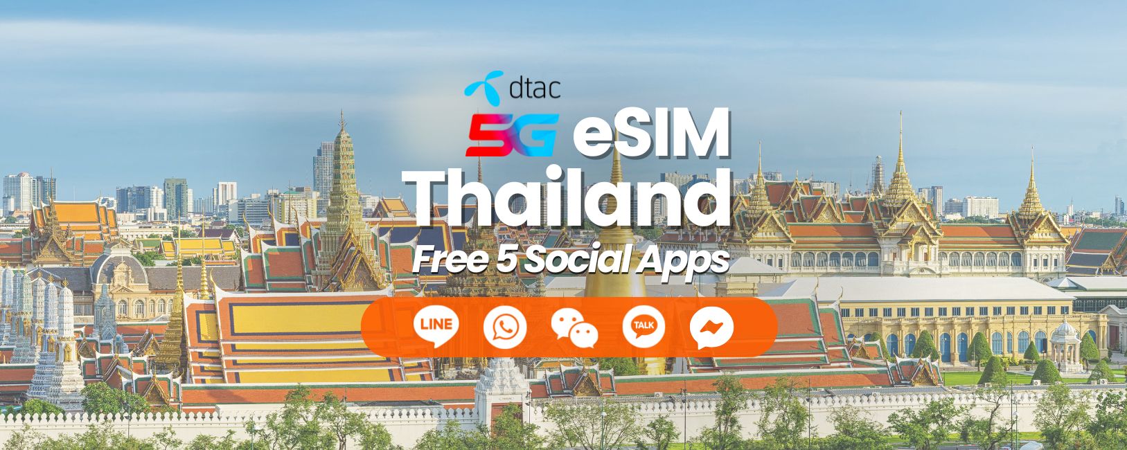 eSIM for Thailand (Instant QR Code sending)