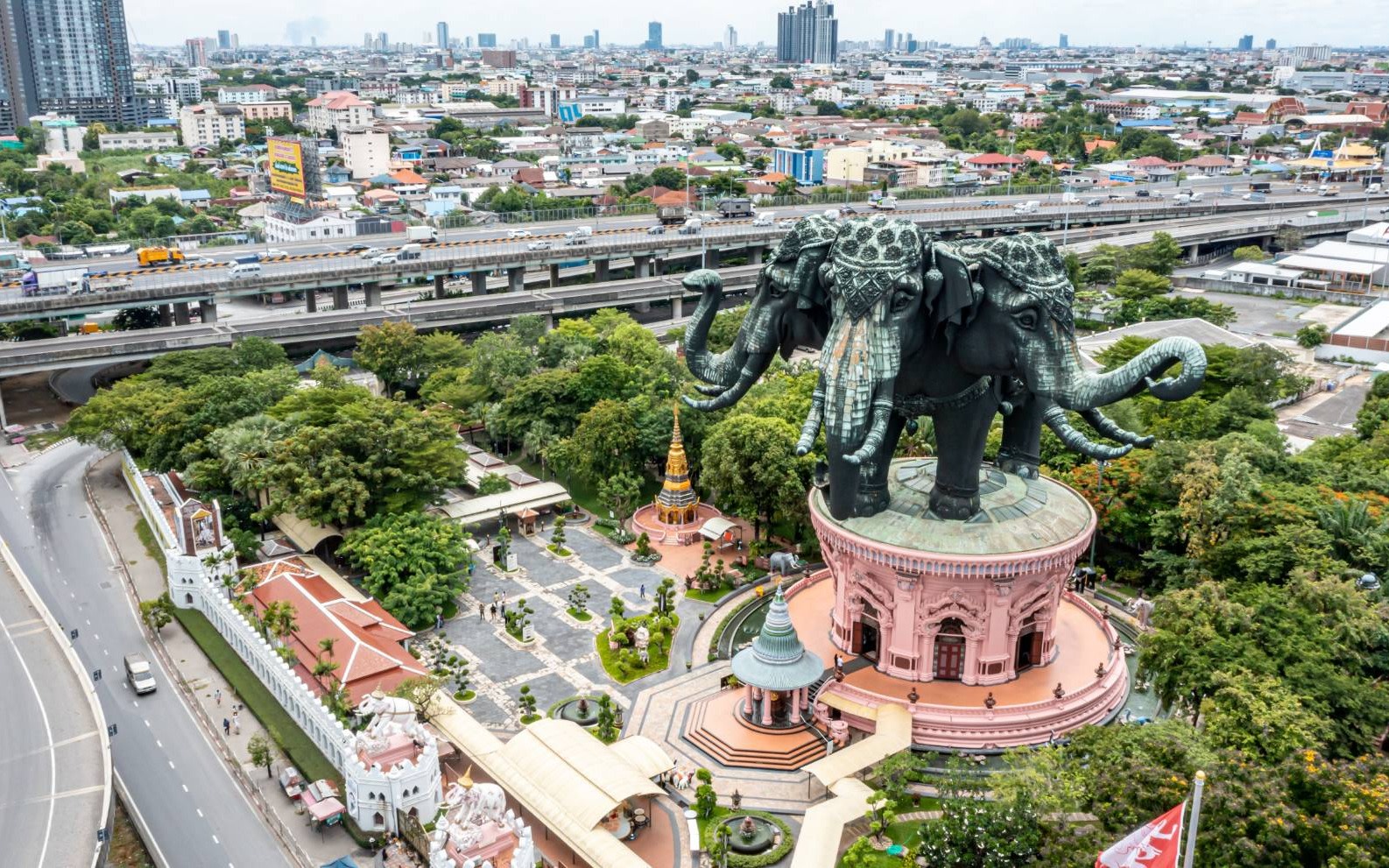 Ancient City, Erawan Museum, and Yod Siam Sunset Cruise