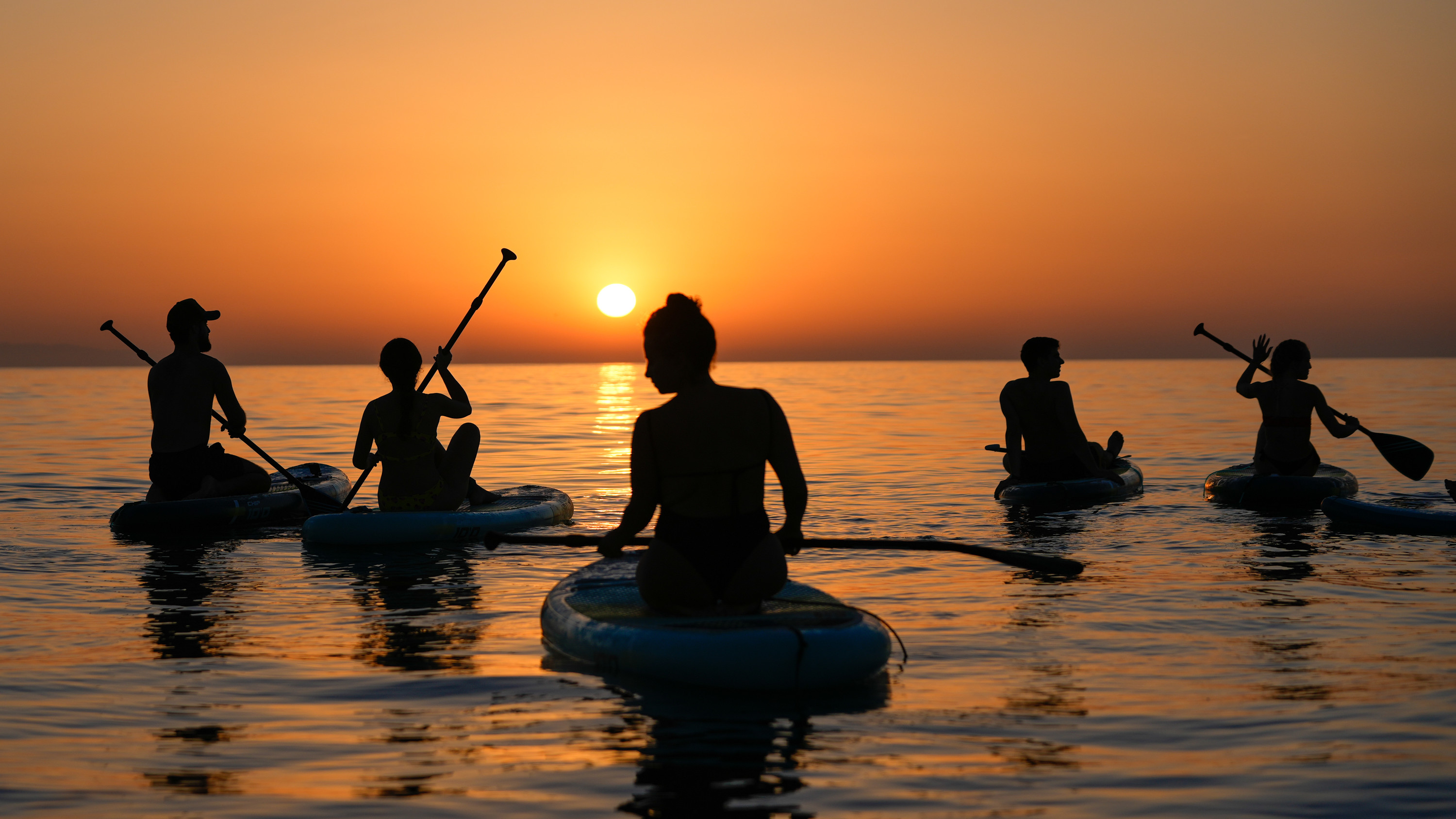 Barcelona - Sunrise Paddle Surf with Instructor and photos