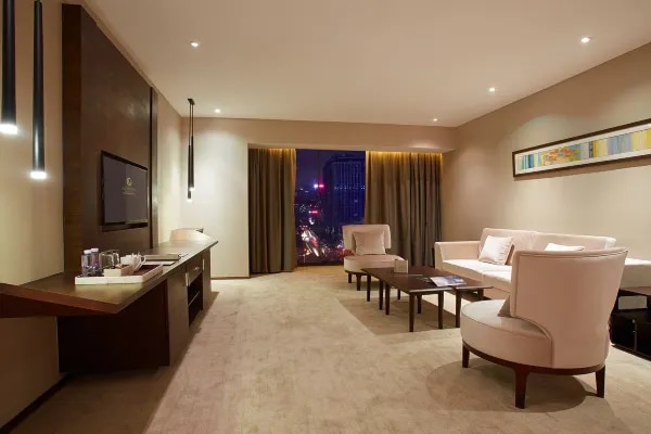 Hotel room environment display map