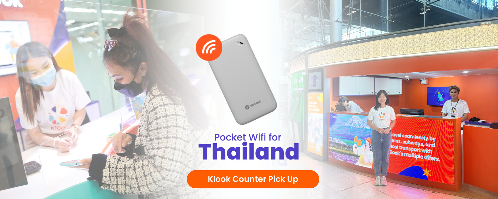 [Klook Counter Pick Up] Unlimited 4G Portable Wifi for Thailand