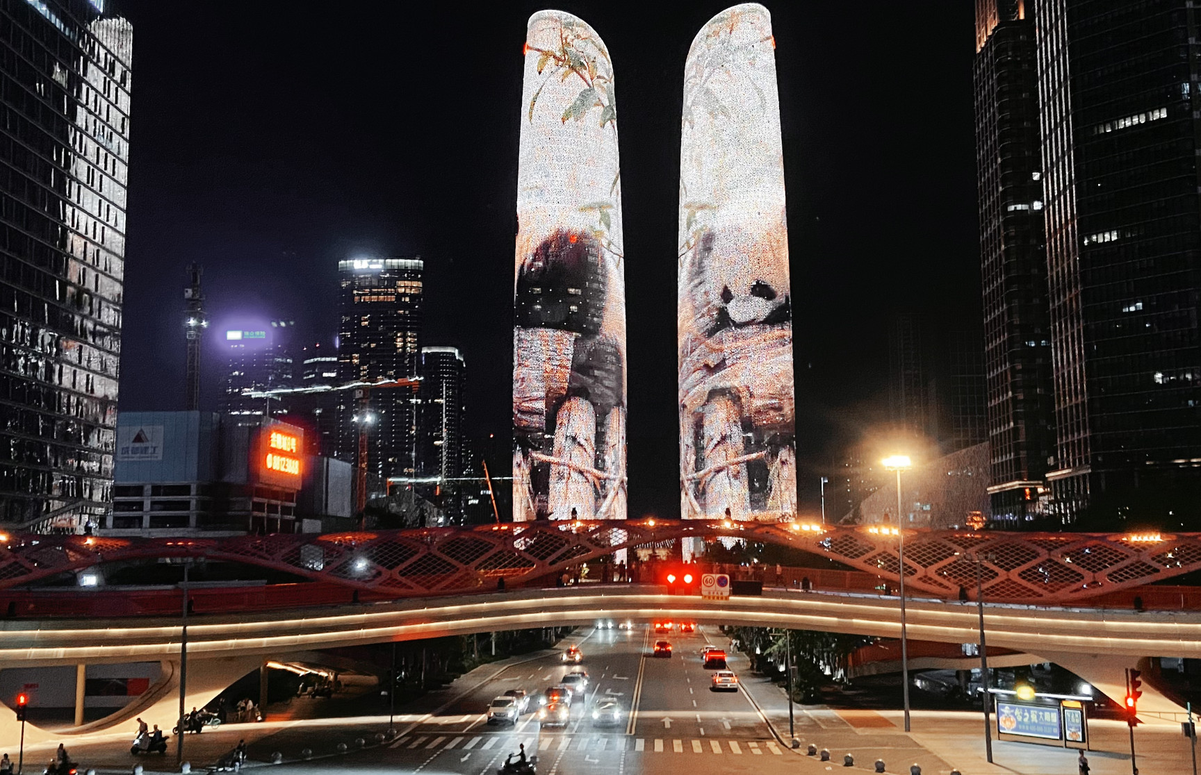 Chengdu 2 Popular Spots Half-Day Small Group Night Cycling Adventure