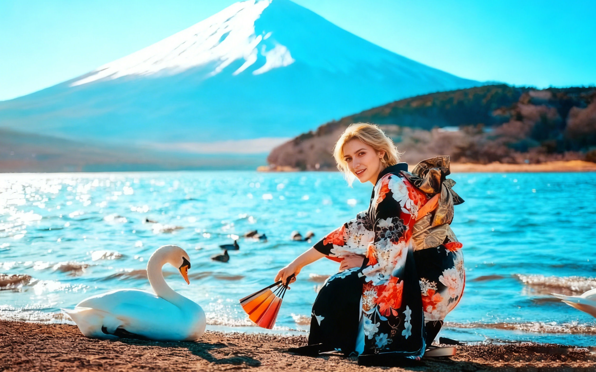 Mount Fuji 6 Scenic Spots Popular Photo Tour｜Arakurayama Sengen Park & Nikawa Clock Shop & Oshino Hakkai & Lake Kawaguchiko & Lawson Convenience Store & Lake Yamanaka Swan Feeding (Multiple Languages Available)