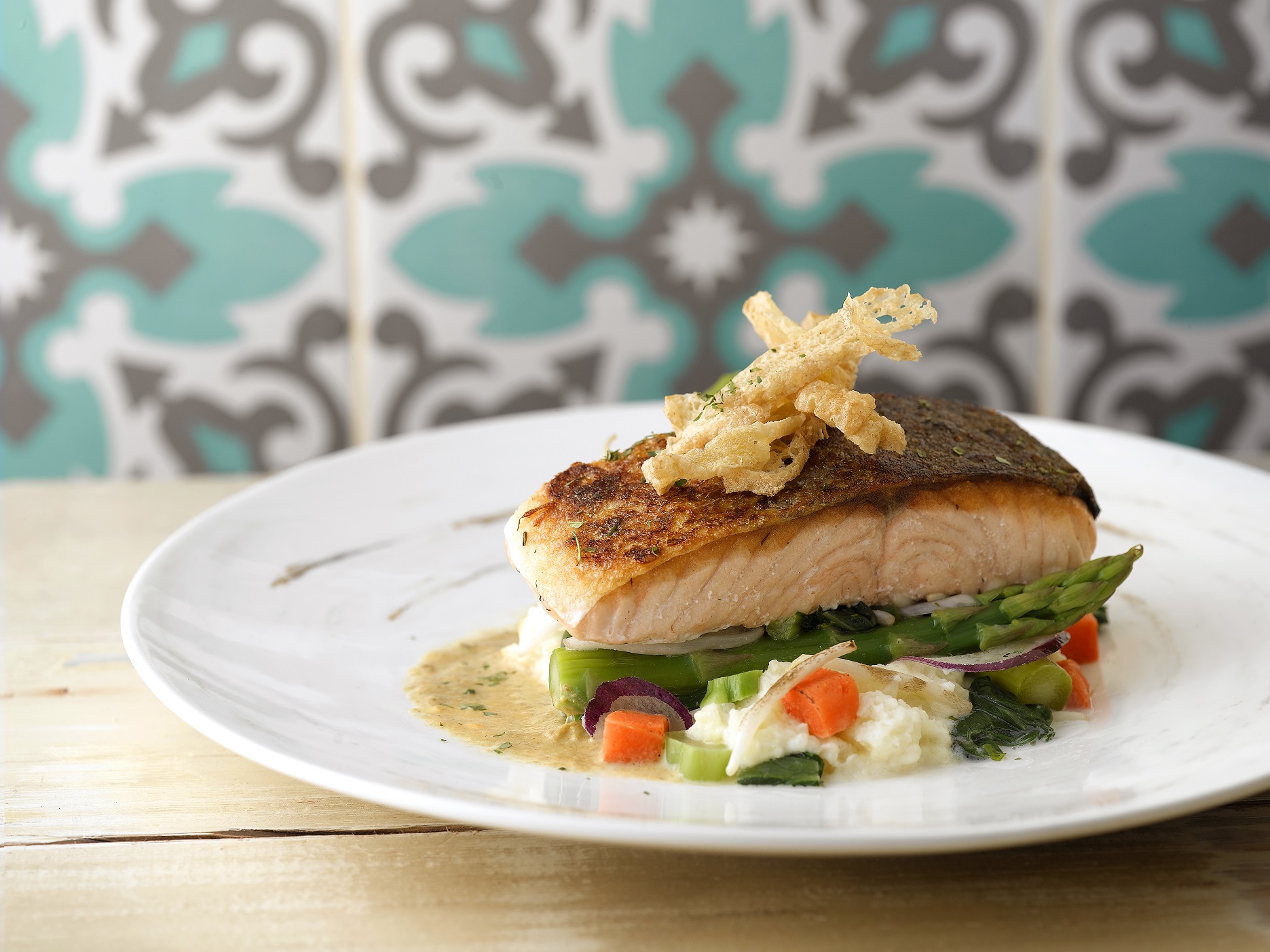 Salmon with Laksa Sauce