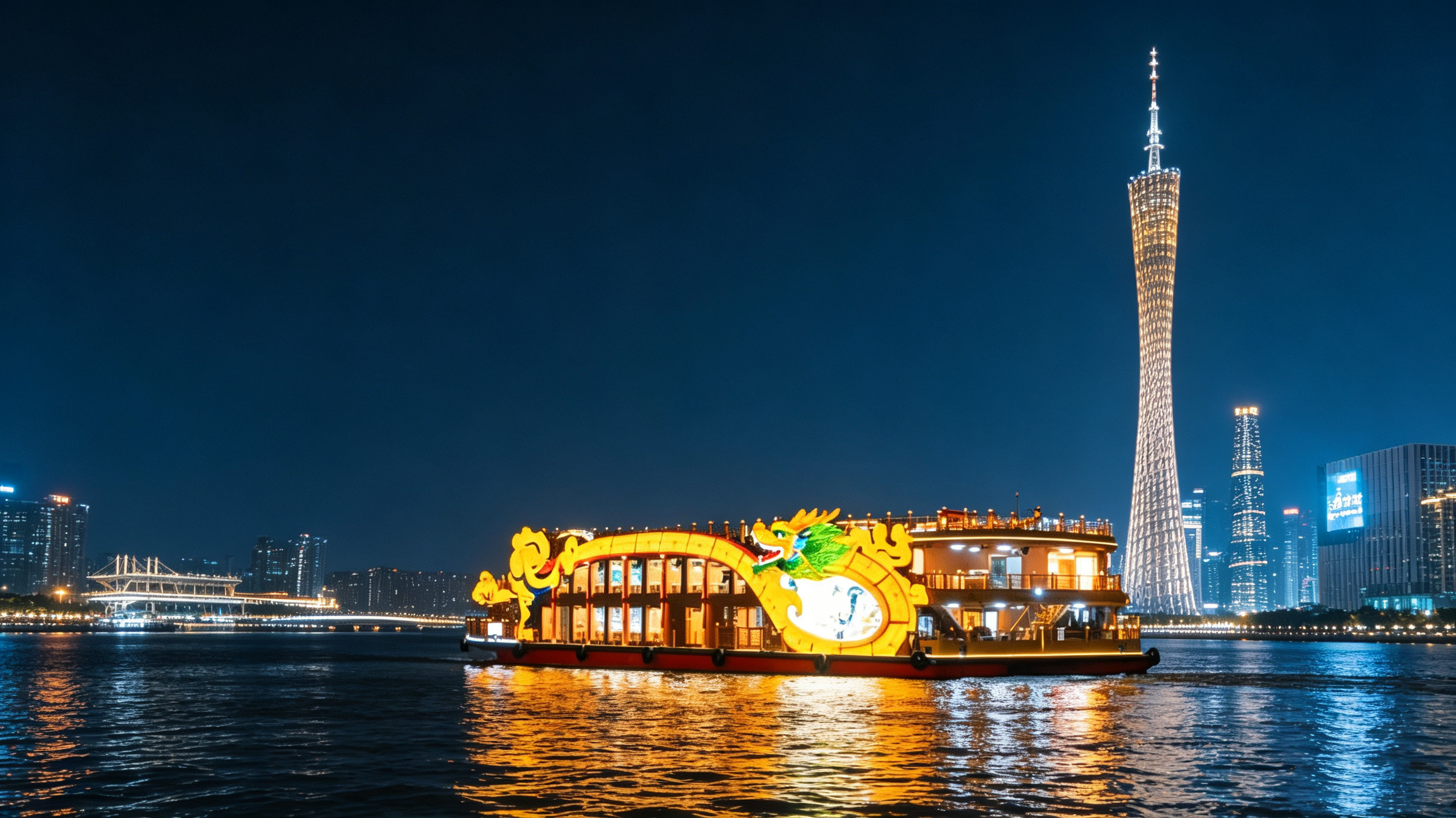 [Canton Tower Pier] Pearl River Royal Palace Song and Dance Cruise Night Tour Experience (multiple specifications available)