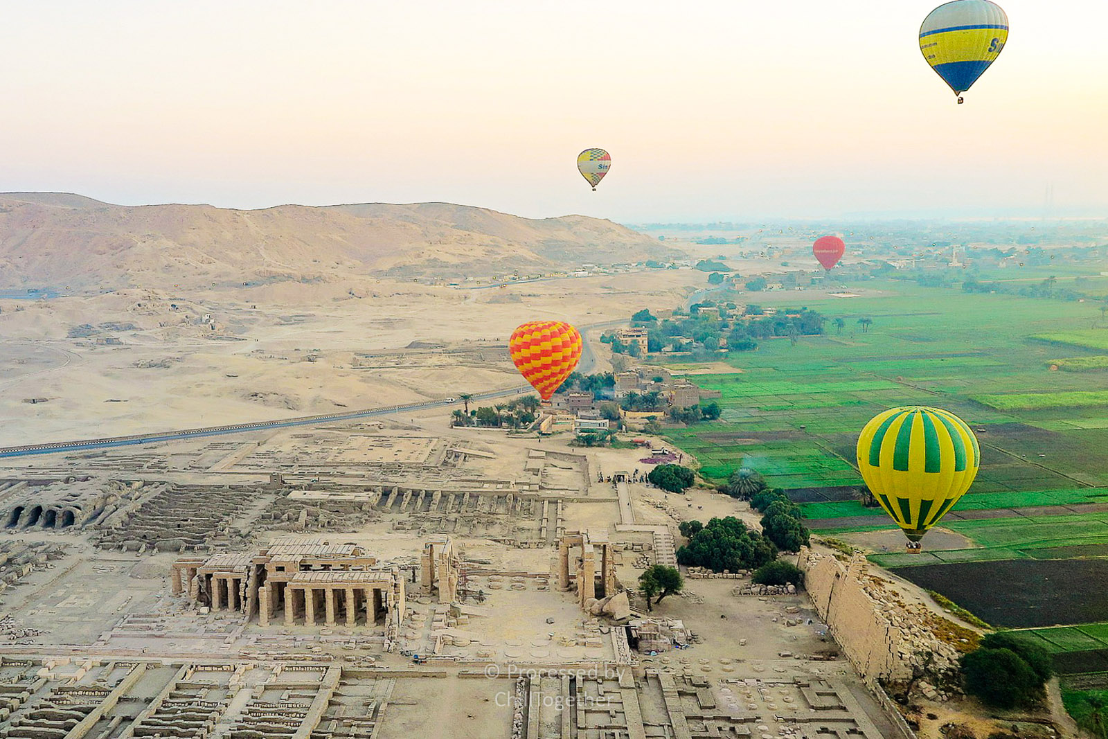 Luxor Sunrise Hot Air Balloon Ride over Luxor Relics