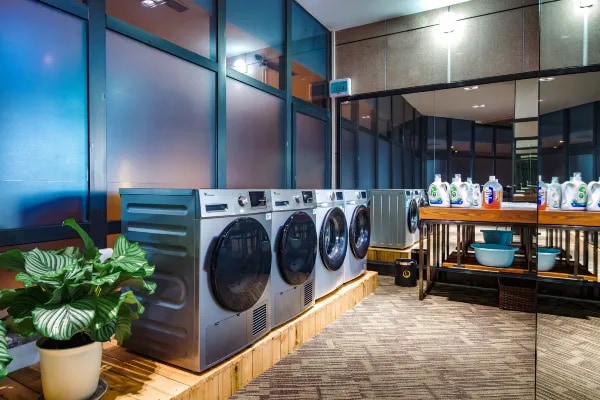 Hotel public laundry room display picture