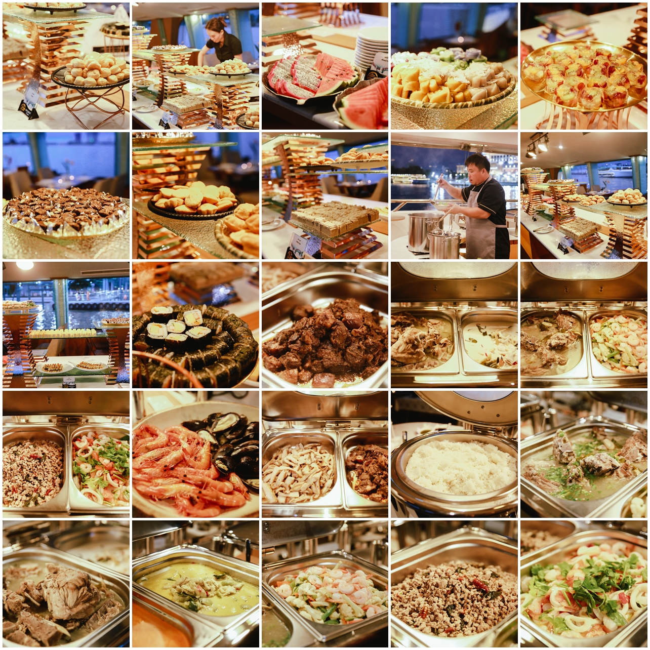 "A feast for the senses – an irresistible buffet experience on the river."