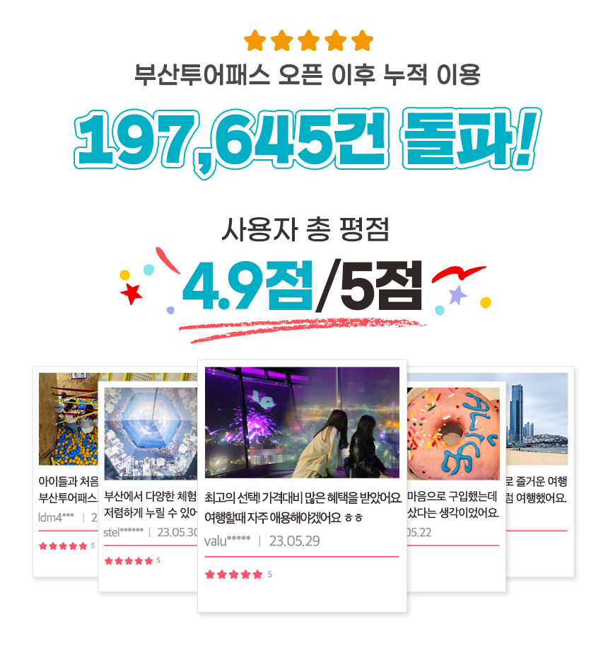 부산투어패스 부산여행 24/48시간 프리패스권