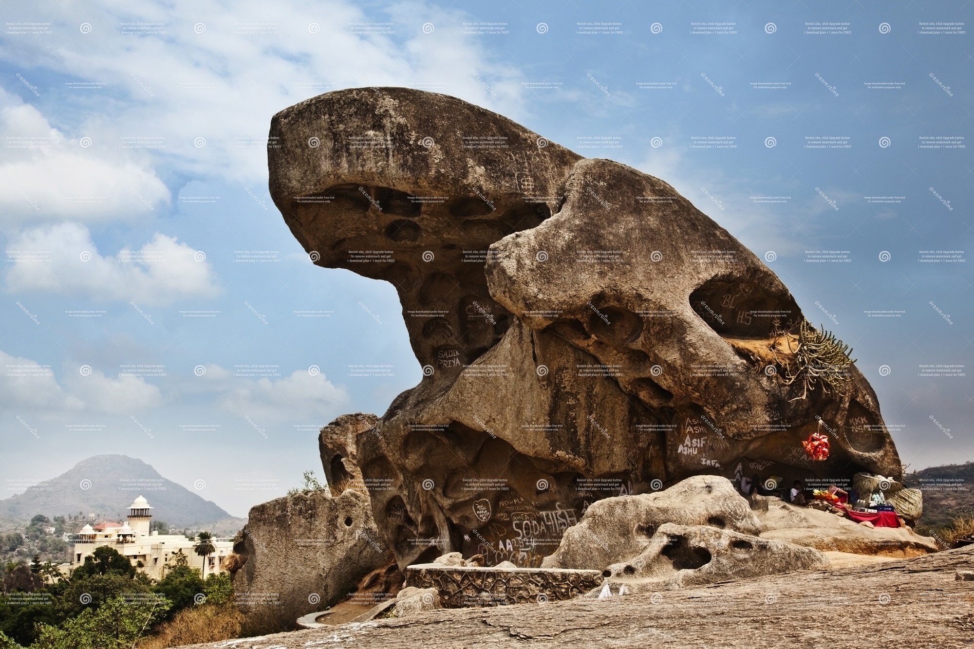 Toad Rock on a hill in Mount Abu.