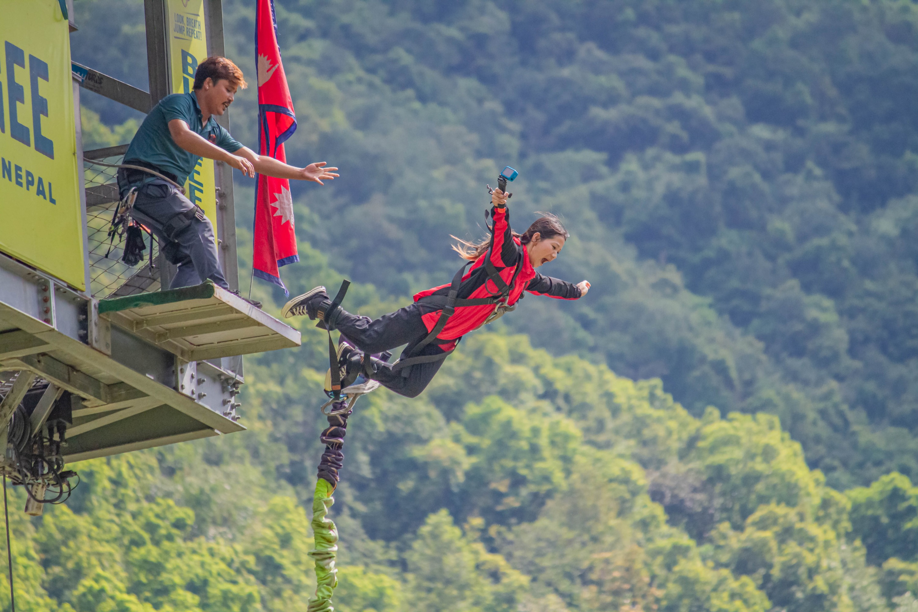 Tower Bungee Jumping in Pokhara 