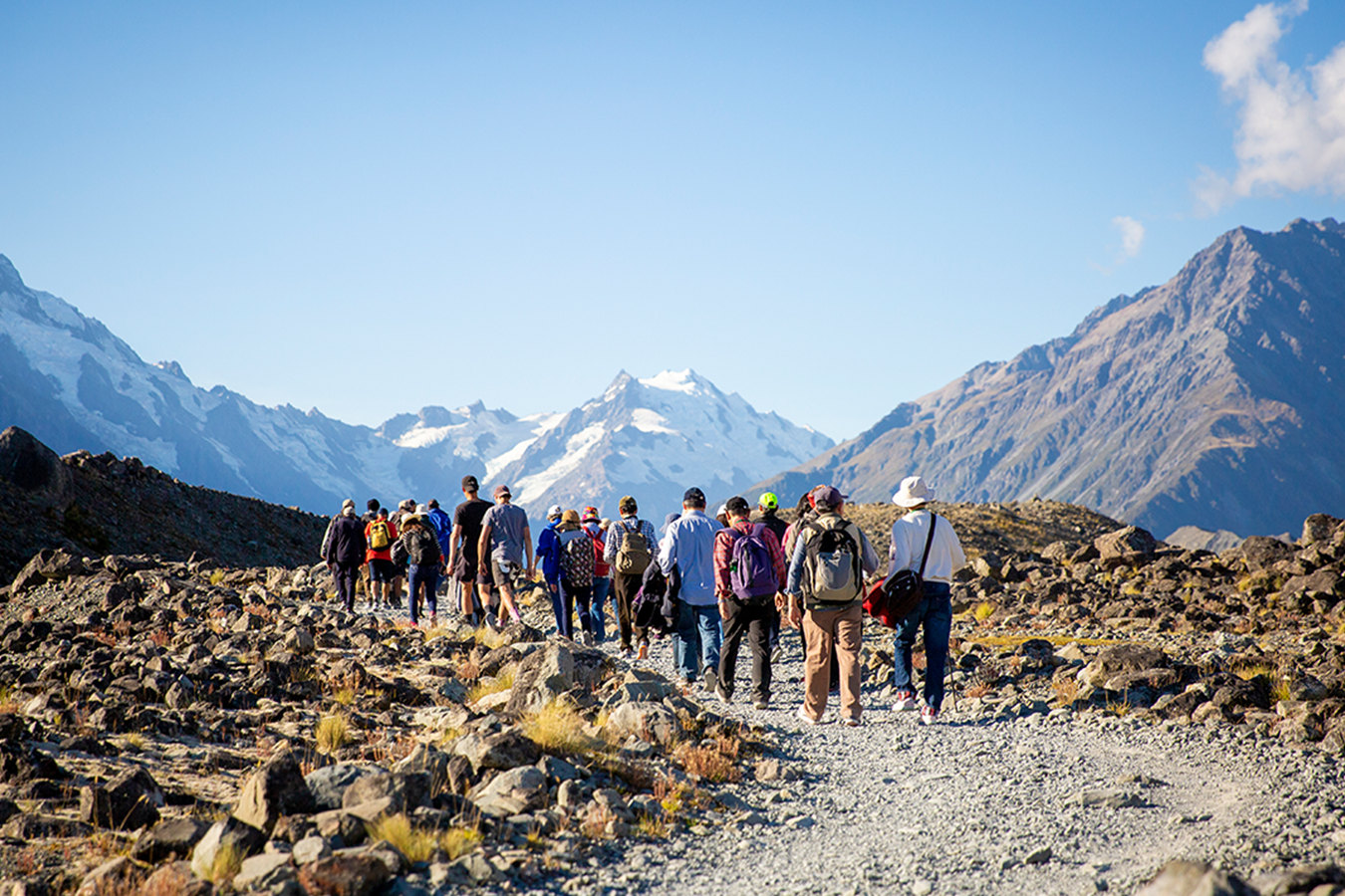库克山塔斯曼冰川山谷徒步 & 冰湖游船