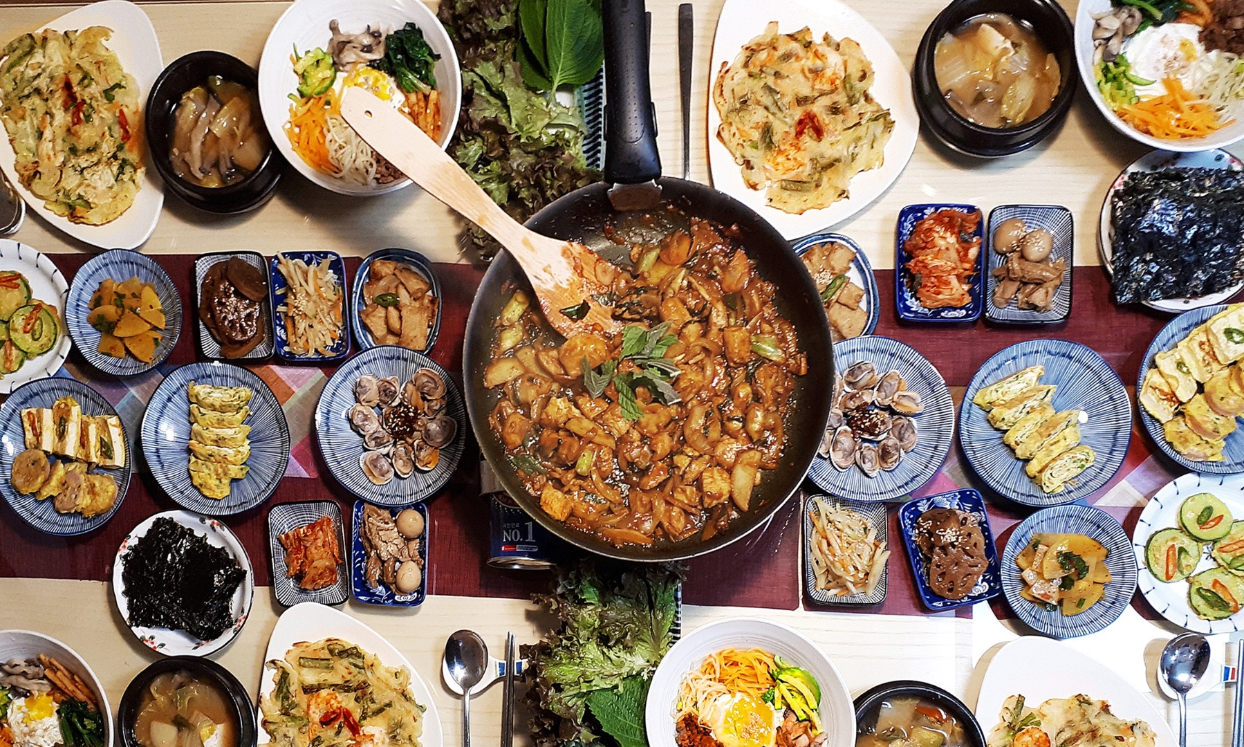 首爾韓定食居家烹飪課程（含當地市場採買體驗）