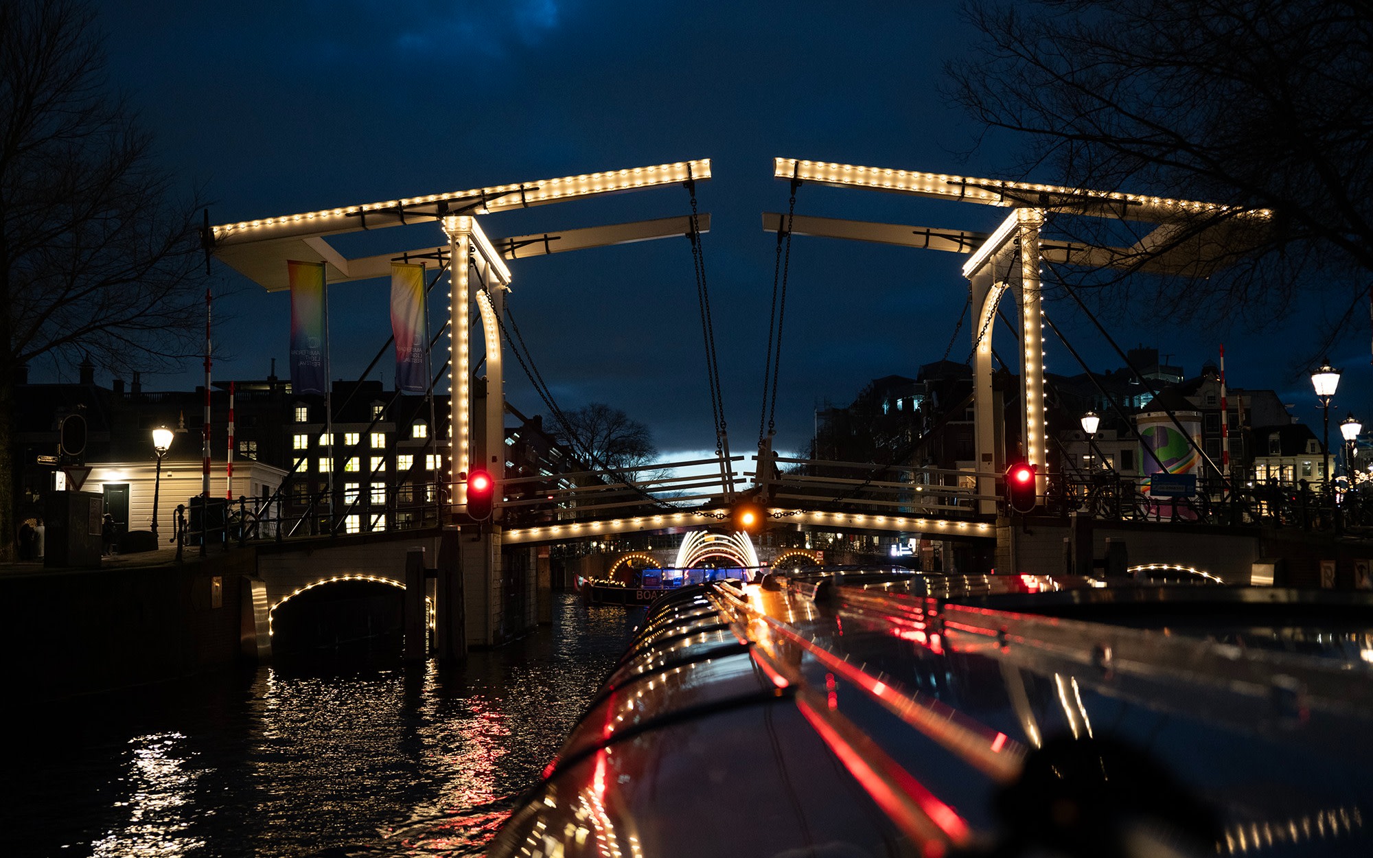 Amsterdam Light festival 1,5 hour canal cruise with optional drinks