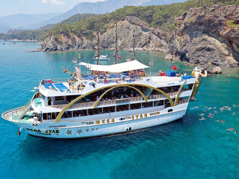 Antalya Kemer Boat Trip with Phaselis & 3 Islands