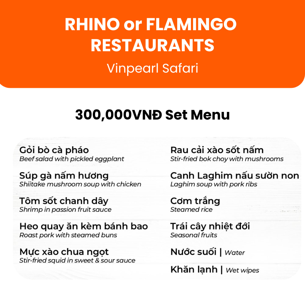 300,000vnd Set Menu