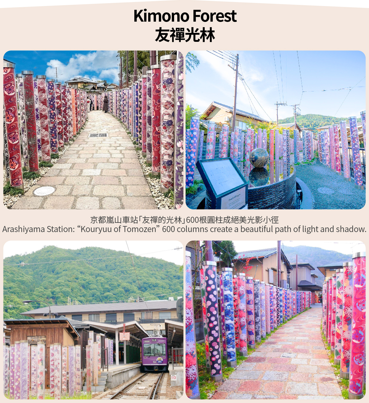 【京都&嵐山&奈良】奈良公園&伏見稻荷大社&伏見chiikawa本鋪&嵐山&竹林小徑一日遊（大阪出發）