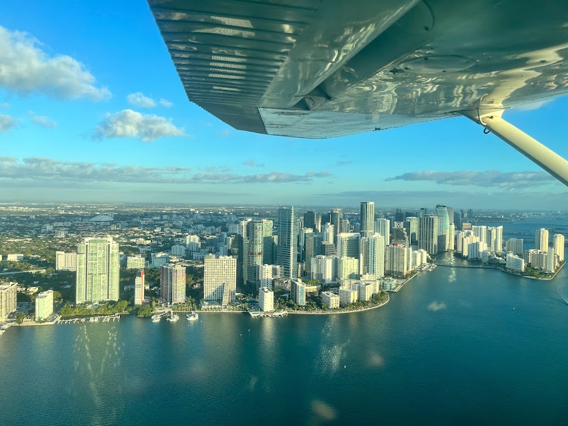 Miami Downtown Private Airplane Tour with Soft Drinks