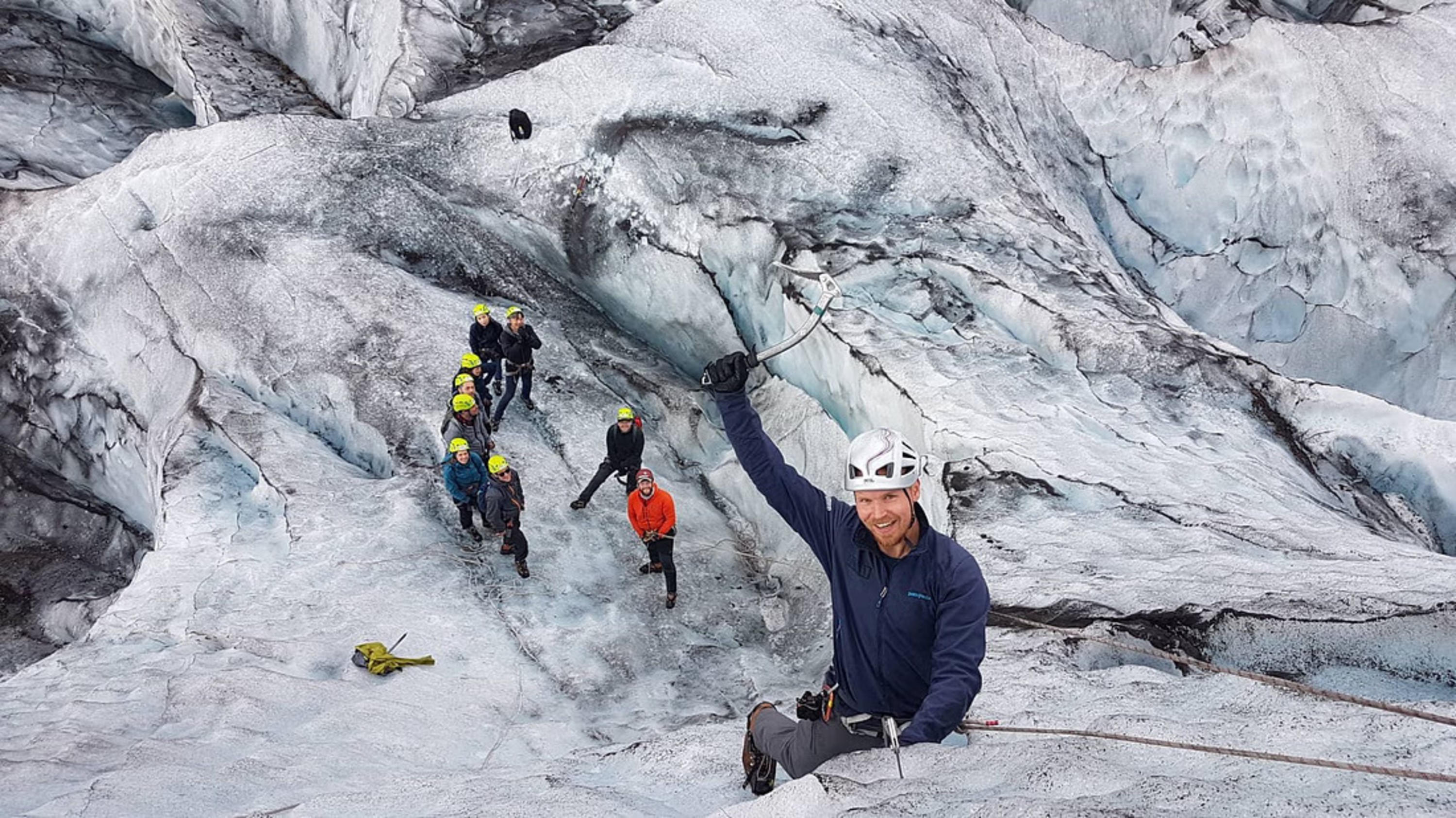 Ice climbing and glacier hiking tour in Hofgardur