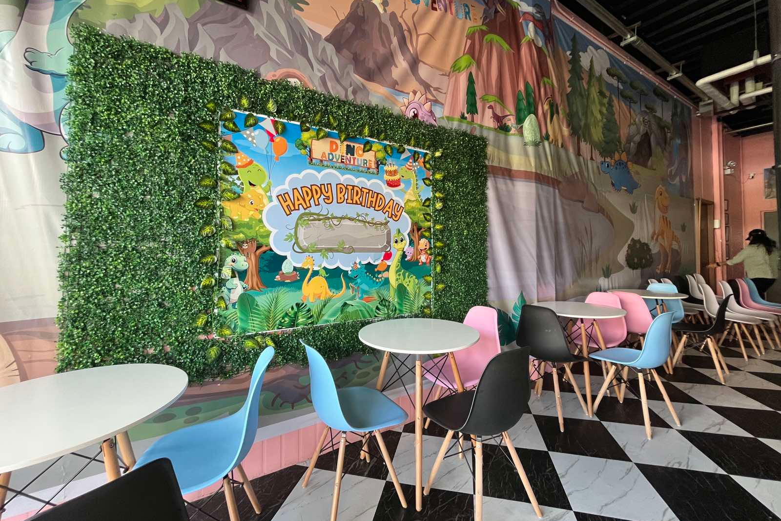 Waiting area in Dino Adventure where parents can stay