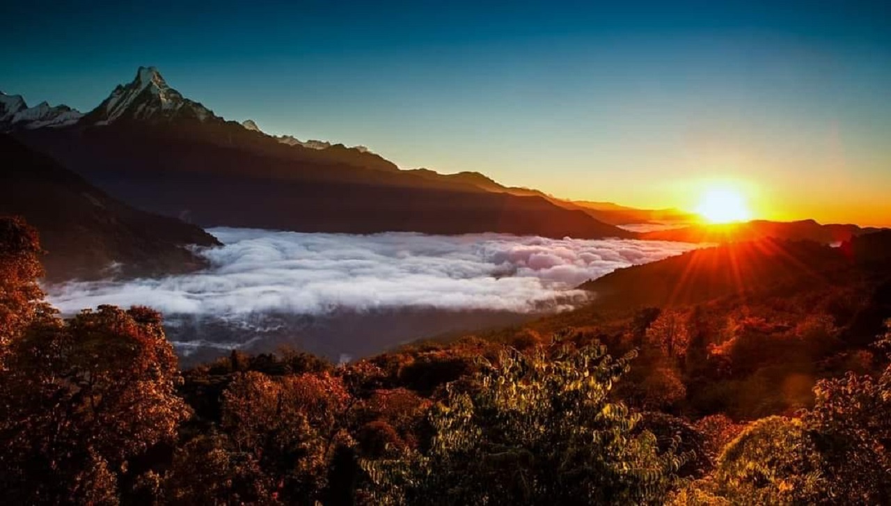 From Pokhara Sarangkot Sunrise With Annapurna Panoramic Private Tour