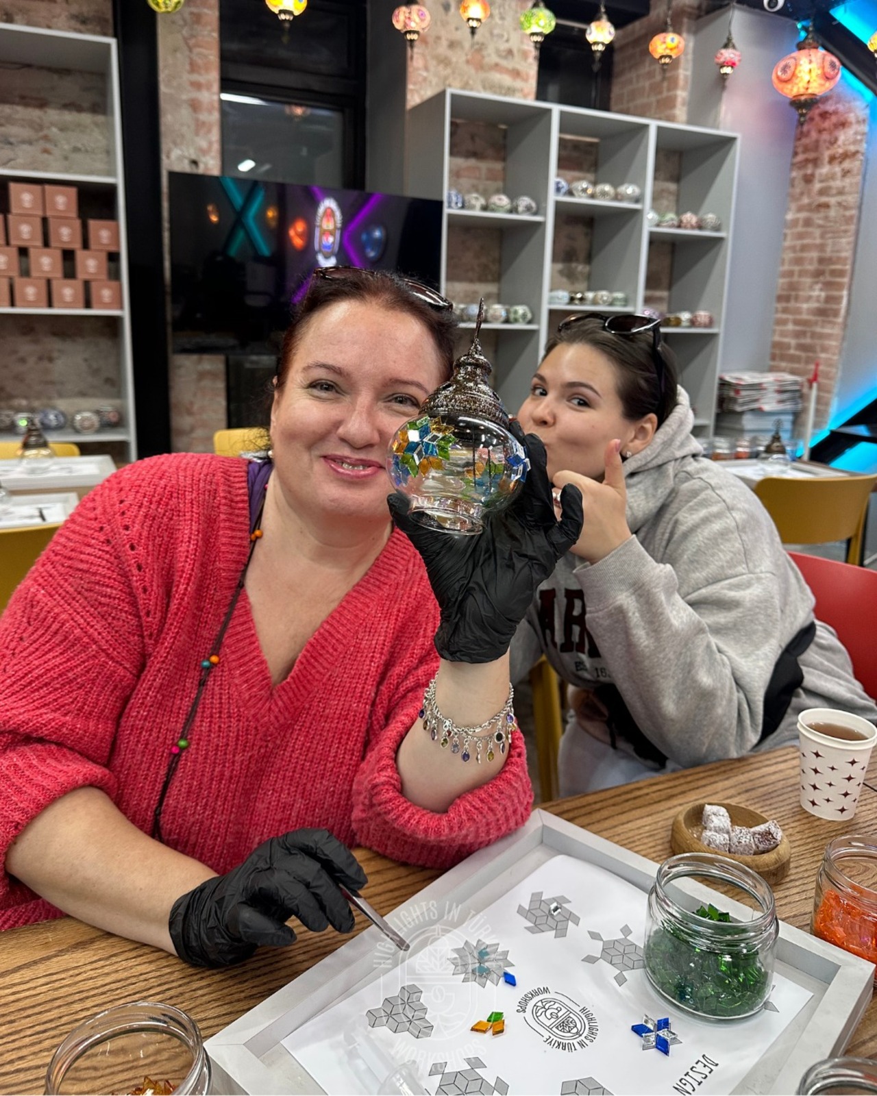 Dalyan: Traditional Mosaic Lamp Workshop w/ Royal Tombs Balcony View