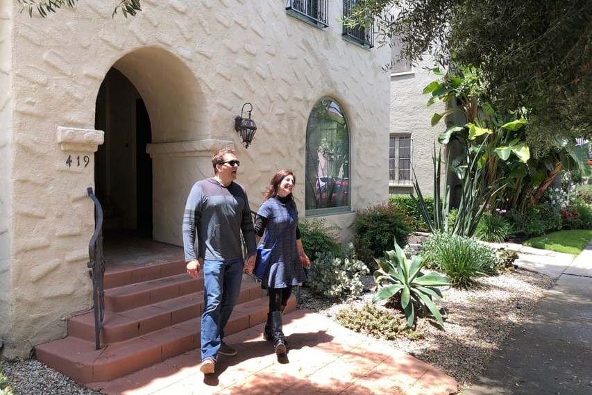 Snap a photo outside Laverne & Shirley's apartment, a favorite for TV fans!