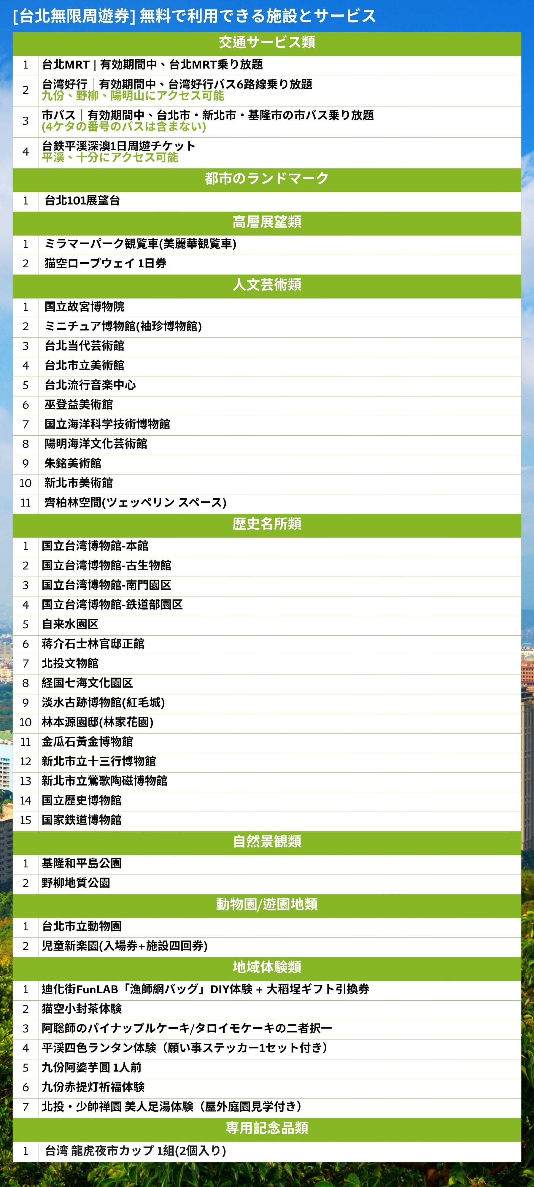 無料アイテムが含まれています