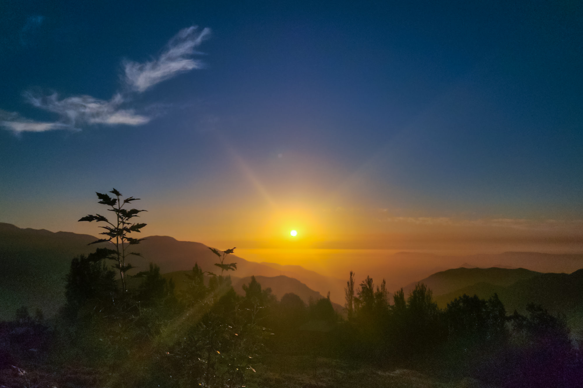 Закат над Андами