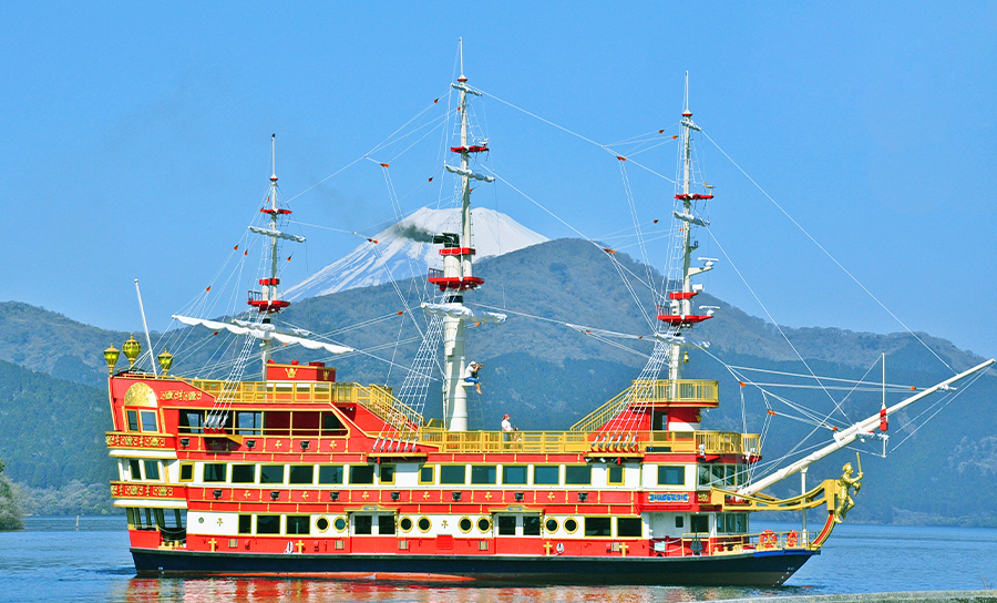 富士山與箱根「水陸空」探索之旅（贈箱根空車纜車　東京出發）