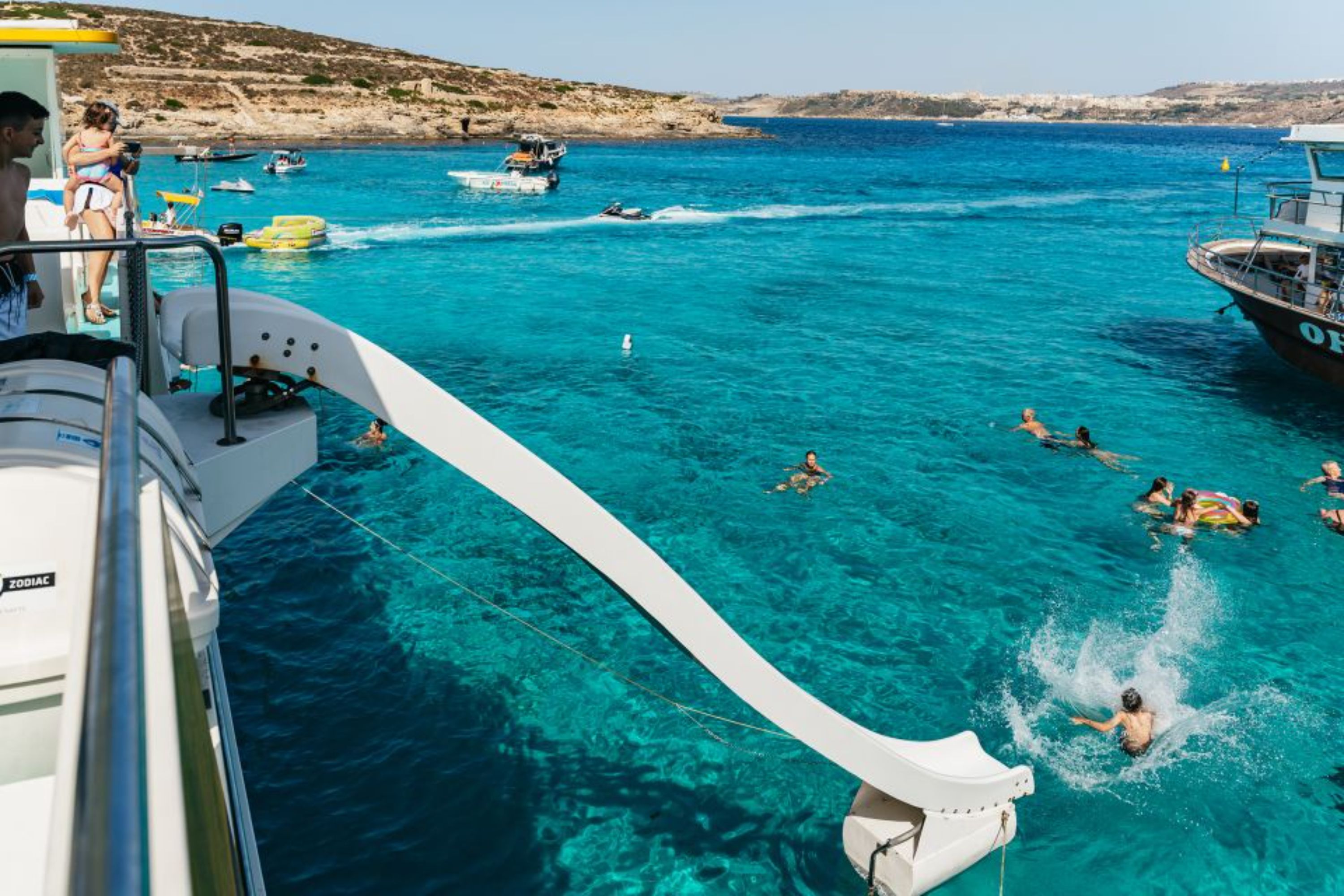 water slides