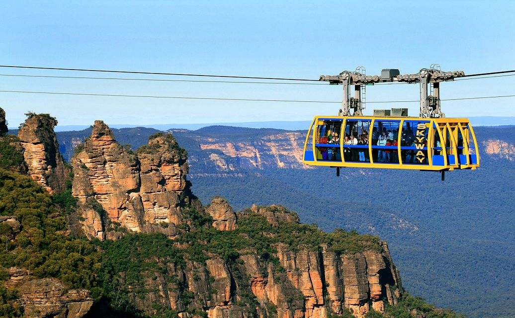 sky way ride at scenic world