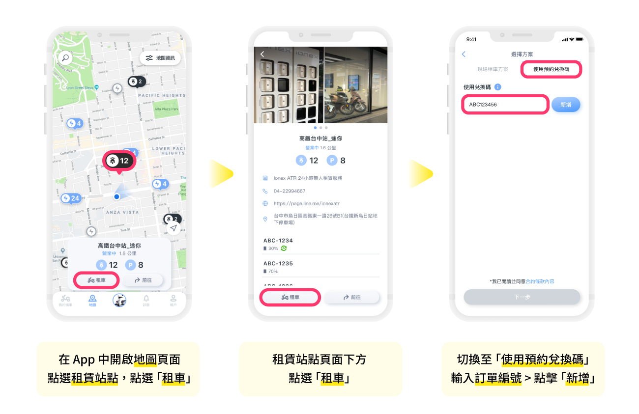 ATR光陽電動車使用兌換流程 ATR光陽電動車使用兌換流程