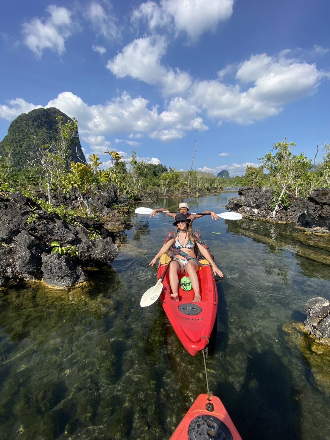 Kayak in the rock