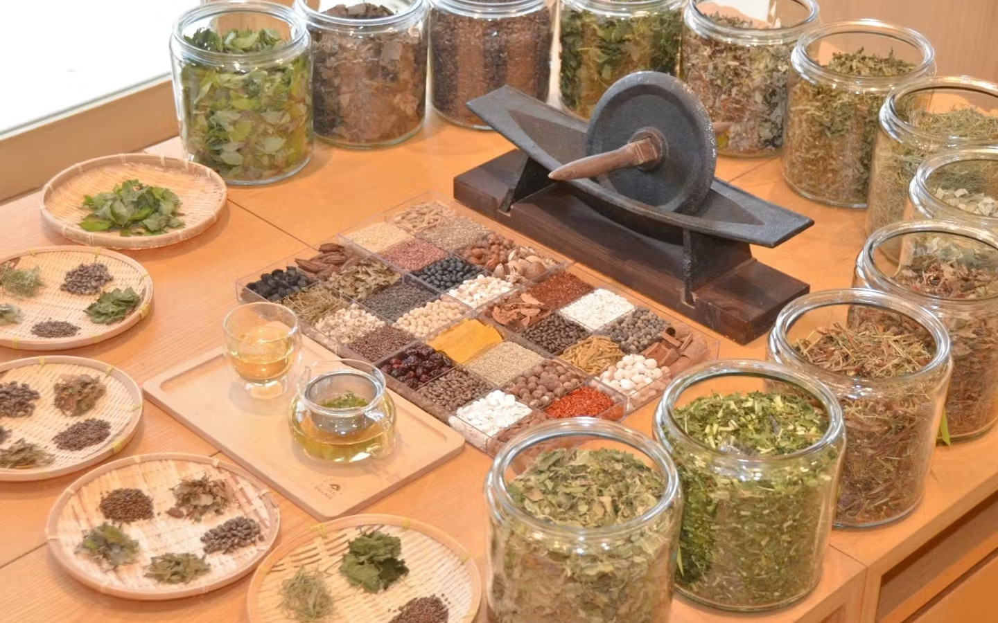 Medicinal Herbal Tea Making Experience at Aobayama Herbal Village