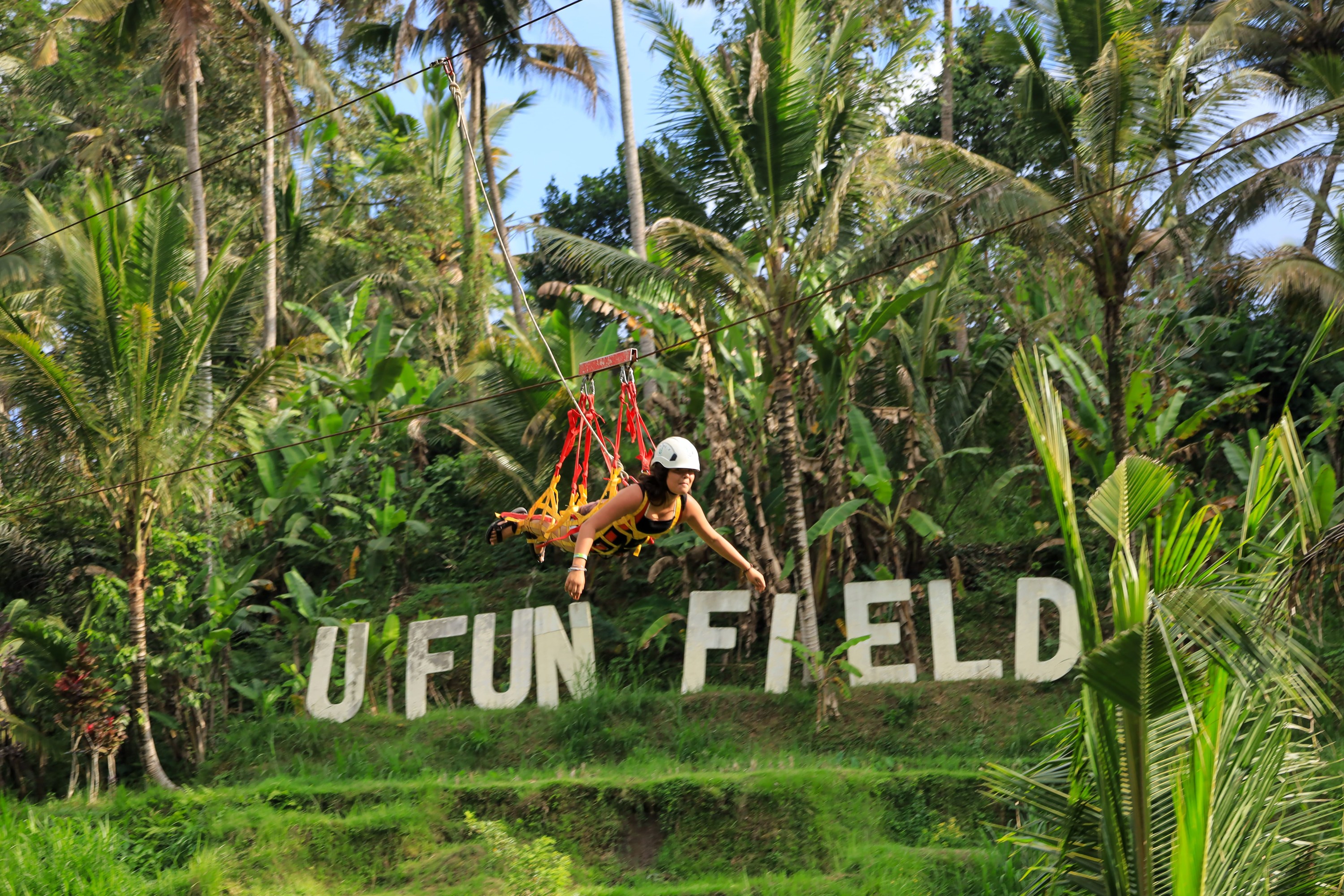 Ubud: Bali's Longest Superman Zipline + Rice Terrace Culture Tour