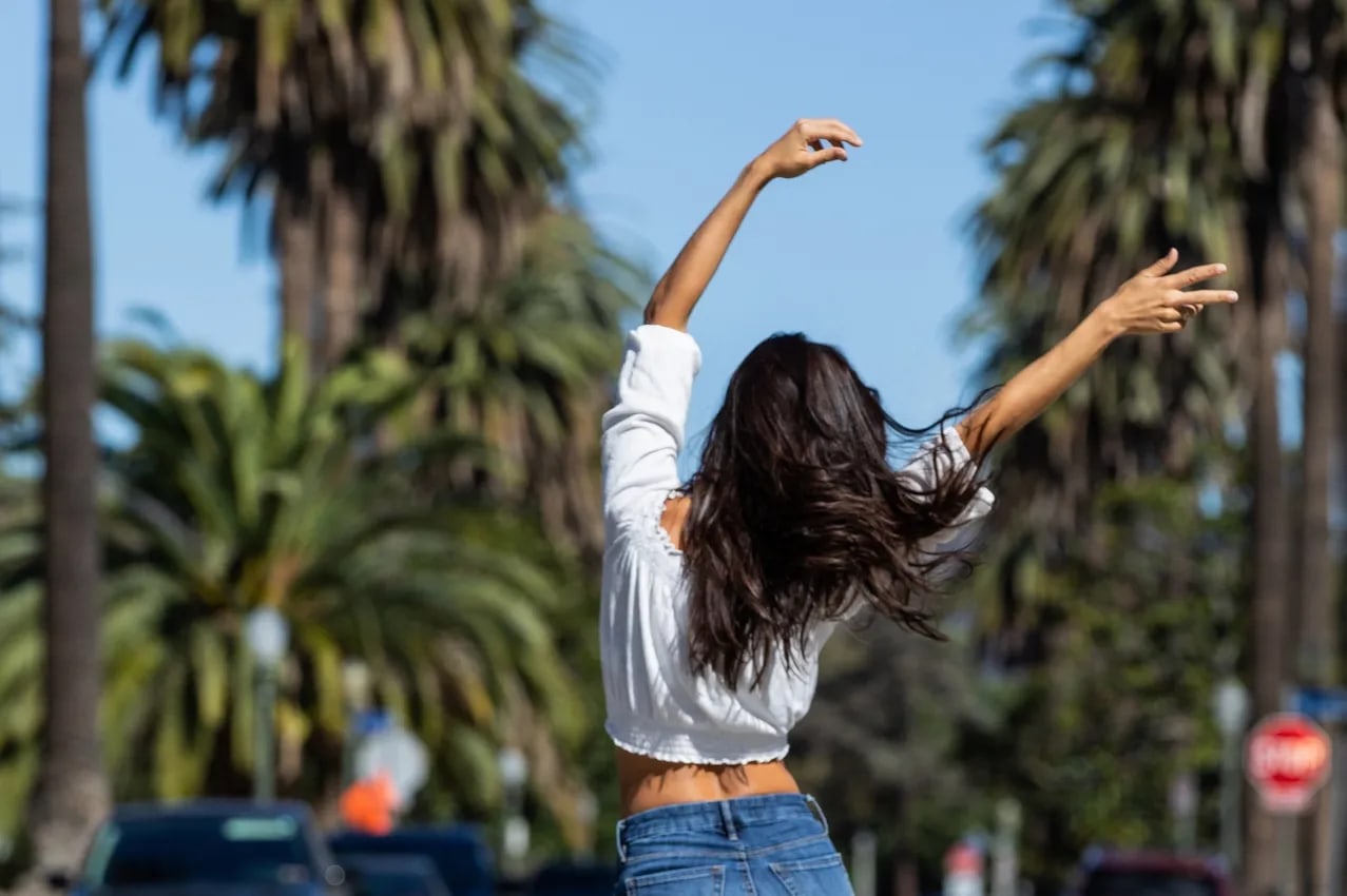 Private Photoshoot at The Palm Tree-Lined Street Los Angeles