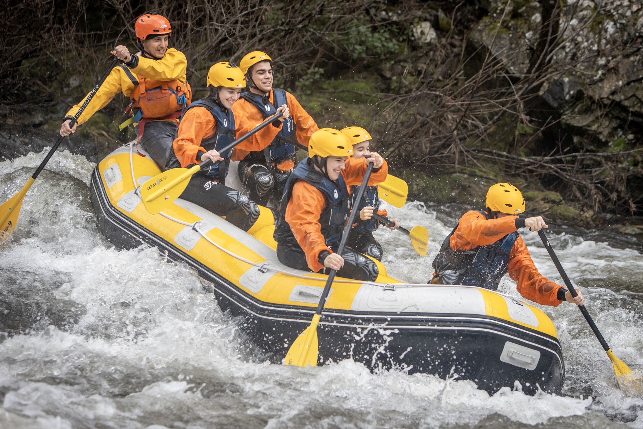 Rafting in the Paiva River near Porto