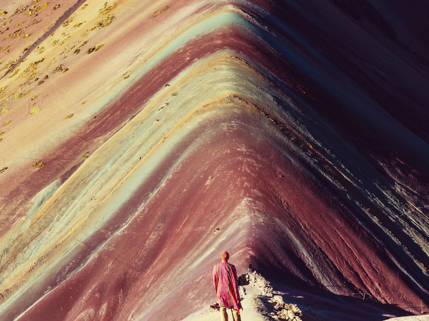 Experience unforgettable views while hiking the surreal landscape of Rainbow Mountain Peru