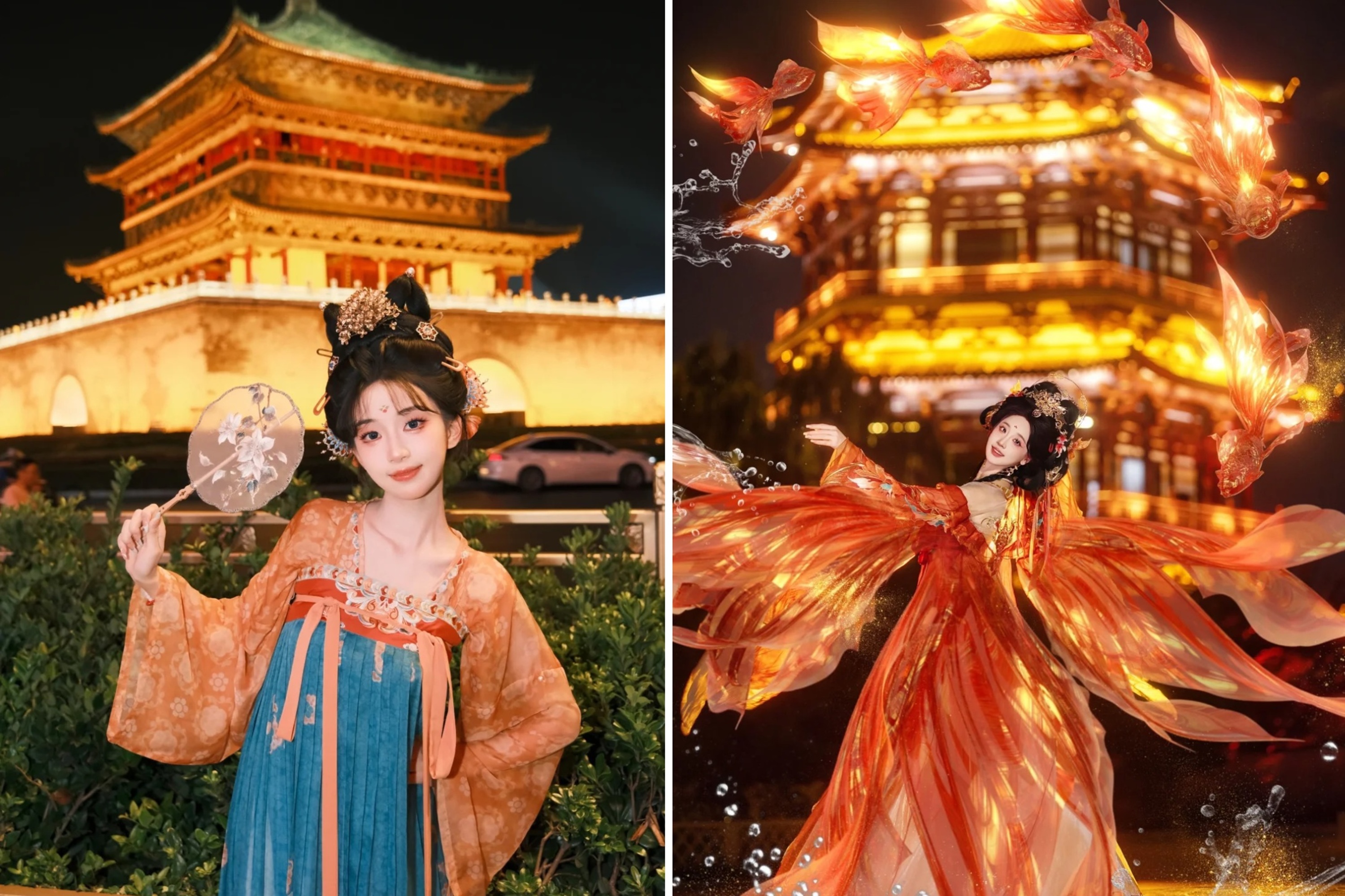 西安繁華長安5天4晚妙趣之旅（西安兵馬俑博物館+長安十二時辰+白鹿原影視城+大唐不夜城+大慈恩寺+華清宮+贈送《西安千古情》+漢服體驗）