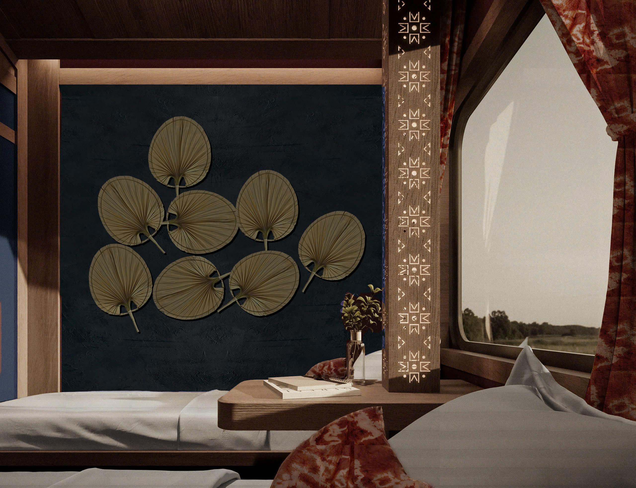 Tonkin Suite Twin Cabin 設有壯麗的全景窗，讓您盡覽窗外美景。