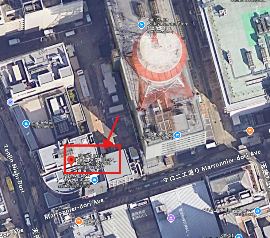 Kimono Rental VASARA FUKUOKA TENJINNISHI-DORI store