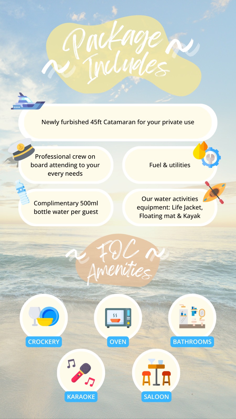 Yacht Charter to Lazarus Island