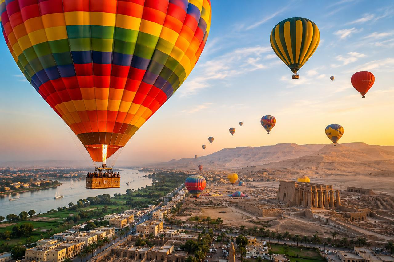 Sunrise Hot Air Balloon Ride Experience in Luxor